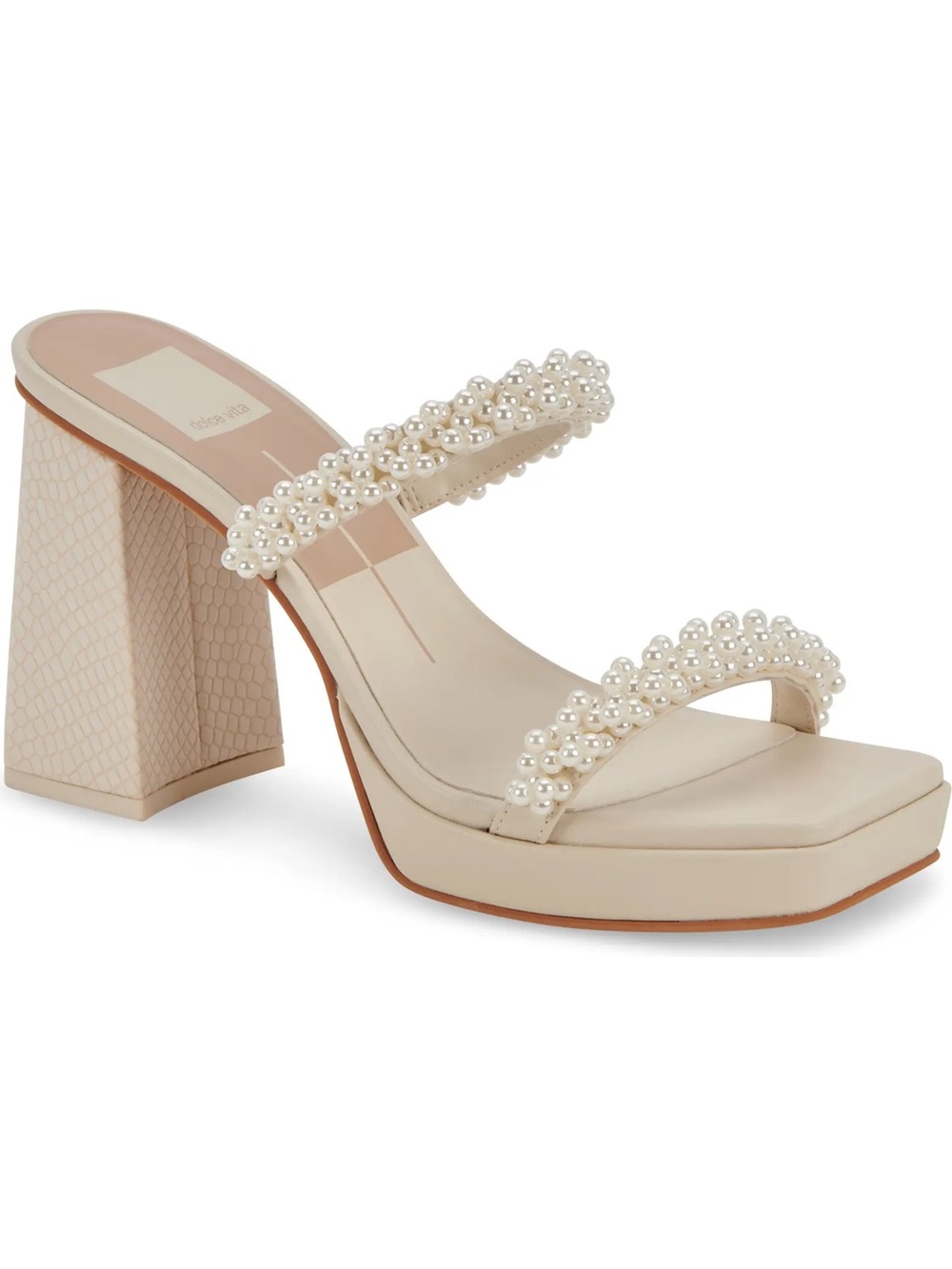 Dolce Vita Ariele Imitation Pearl Platform Sandal